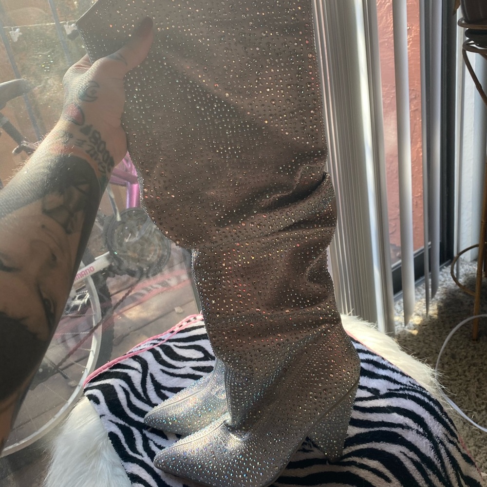 Cape Robbin Iridescent Rhinestone Boots